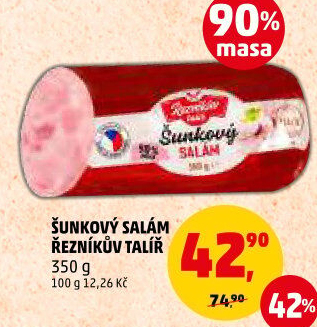 Salám šunkový Řezníkův talíř