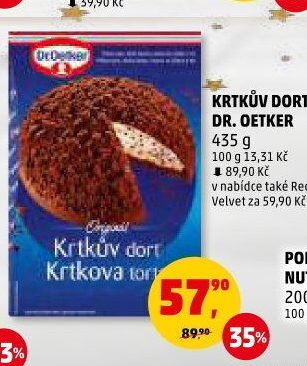Směs na krtkův dort Dr. Oetker