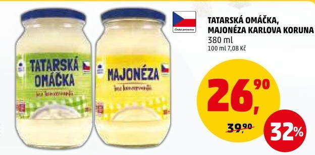 Tatarská omáčka Karlova Koruna