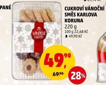 Vánoční cukroví Karlova Koruna