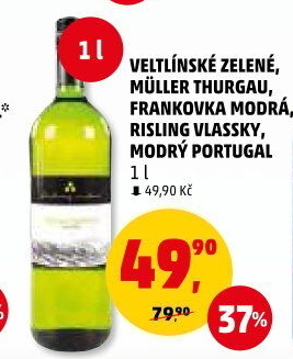 Víno Veltlínské zelené