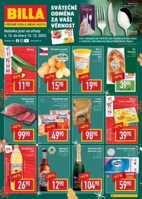 akční leták BILLA 6.12.2023-12.12.2023