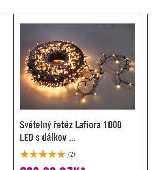 Světelný řetěz Lafiora 1000 LED s dálkov ... - Hornbach akcniletaky.com
