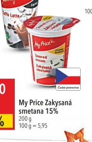My Price Zakysaná smetana 15%