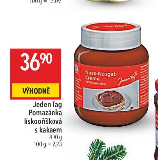 Jeden Tag Pomazánka lískooříšková s kakaem