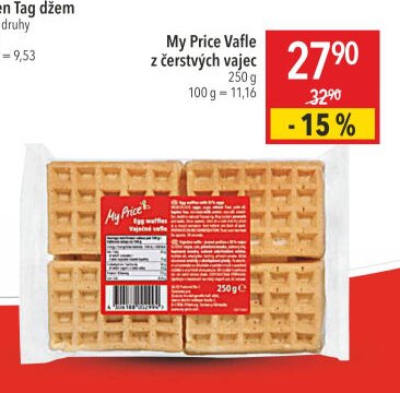 My Price Vafle z čerstvých vajec