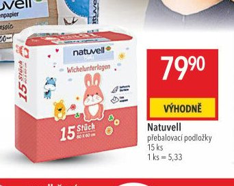 Natuvell přebalovací podložky