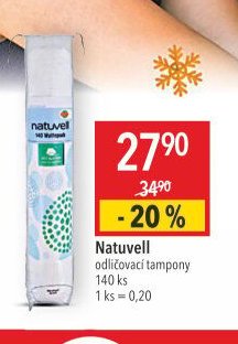 Natuvell odličovací tampony