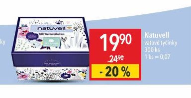 Natuvell vatové tyčinky
