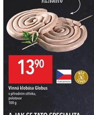 Vinná klobása Globus