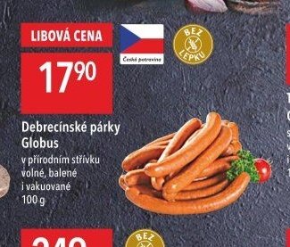 Debrecínské párky Globus