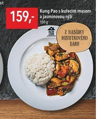 Kung Pao s kuřecím masem a jasmínovou rýží