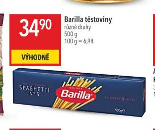 Barilla těstoviny různé druhy 500 g