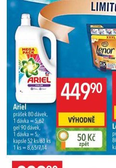 Ariel prací prostředek