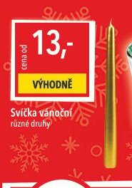 Svíčka vánoční různé druhy