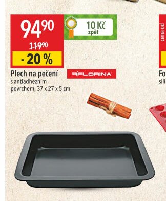 Plech na pečení s antiadhezním povrchem, 37 x 27 x 5 cm