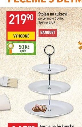 Stojan na cukroví porcelánový SOFIA
