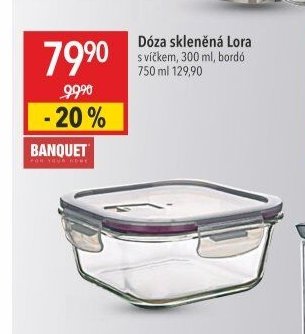 Dóza skleněná Lora