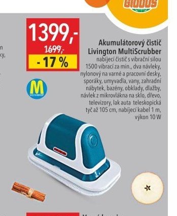 Akumulátorový čistič Livington MultiScrubber