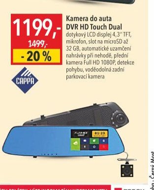 Kamera do auta DVR HD Touch Dual