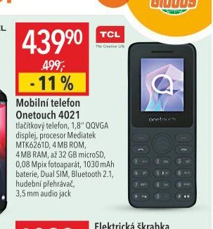 Mobilní telefon Onetouch 4021