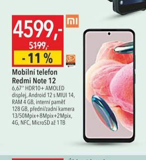 Mobilní telefon Redmi Note 12