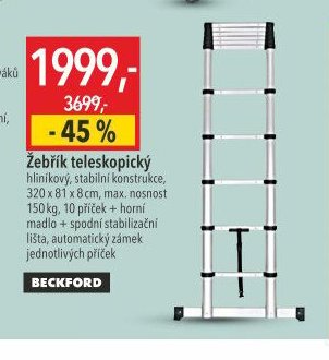 Žebřík teleskopický Beckford
