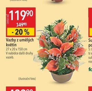Vazby z umělých květin
