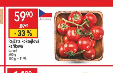 Rajčata koktejlová keříková 500 g