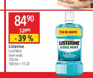 Listerine Cool Mint ústní voda 750 ml