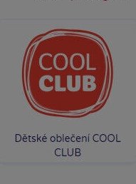 Dětské oblečení COOL CLUB