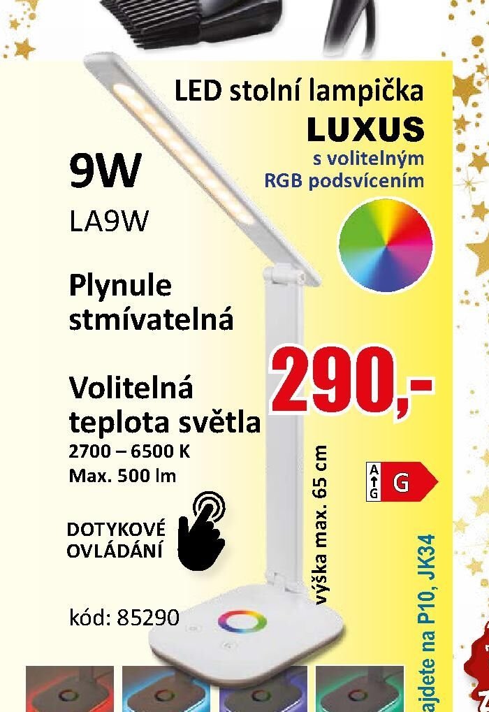 LED stolní lampička LUXUS
