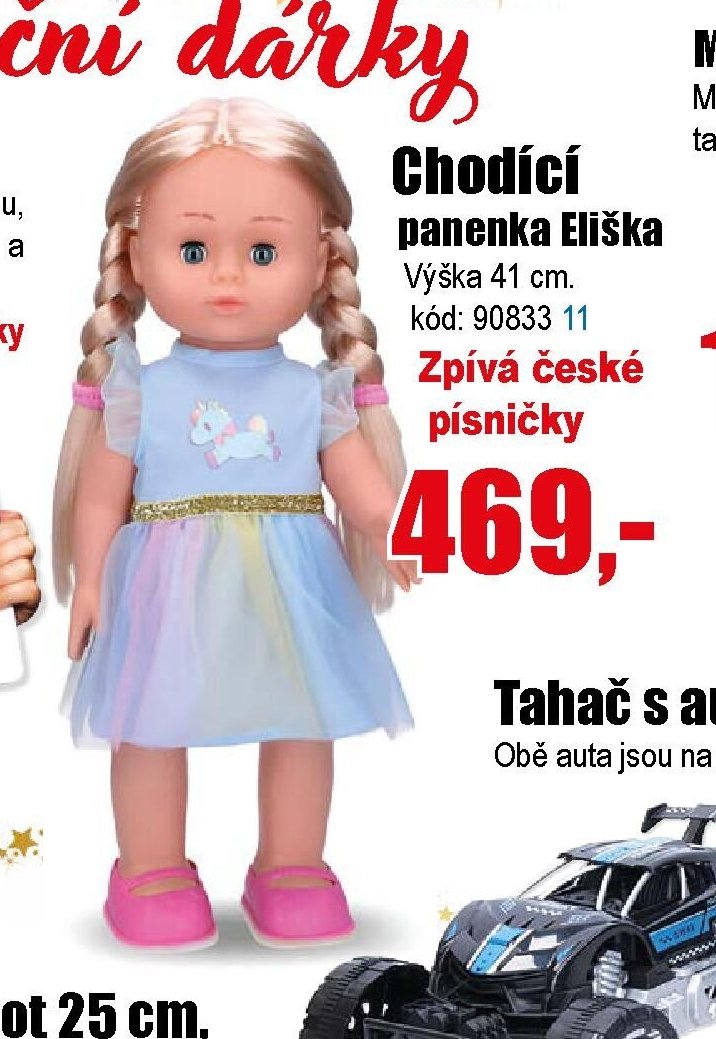 Chodící panenka Eliška