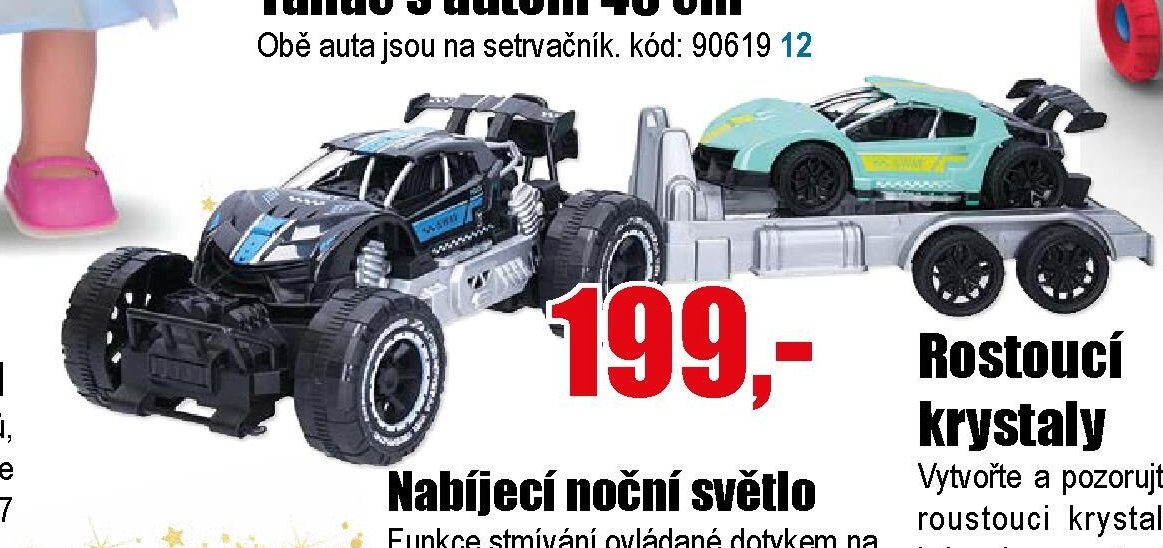 Tahač s autem 45 cm