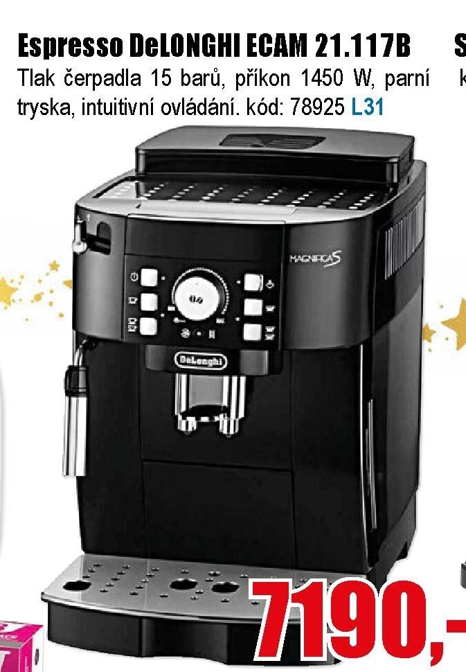 Espresso DeLONGHI ECAM 21.117B