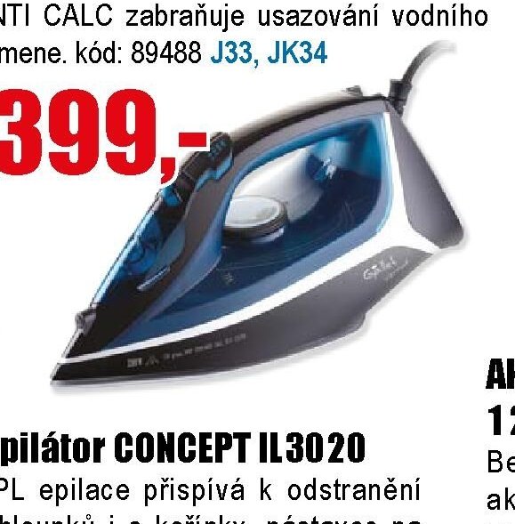 Žehlička GALLET FAR 807 Verrue