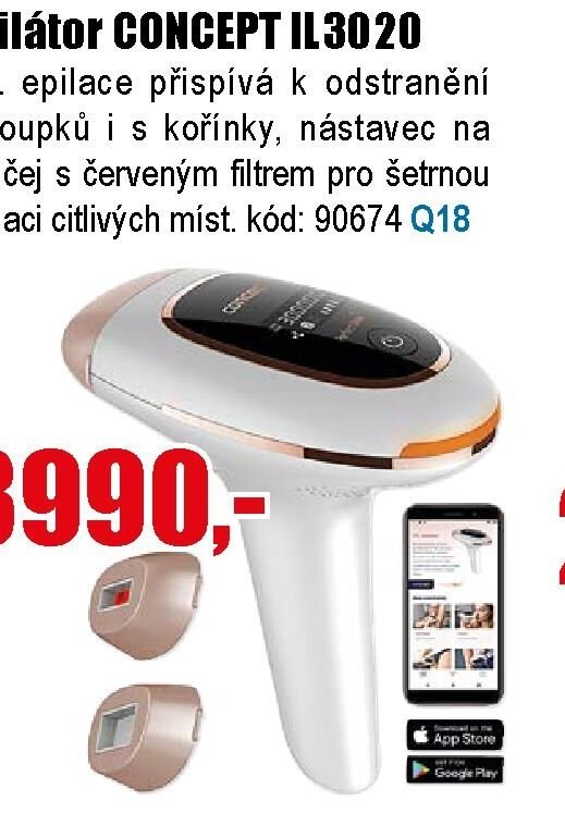 Epilátor CONCEPT IL3020