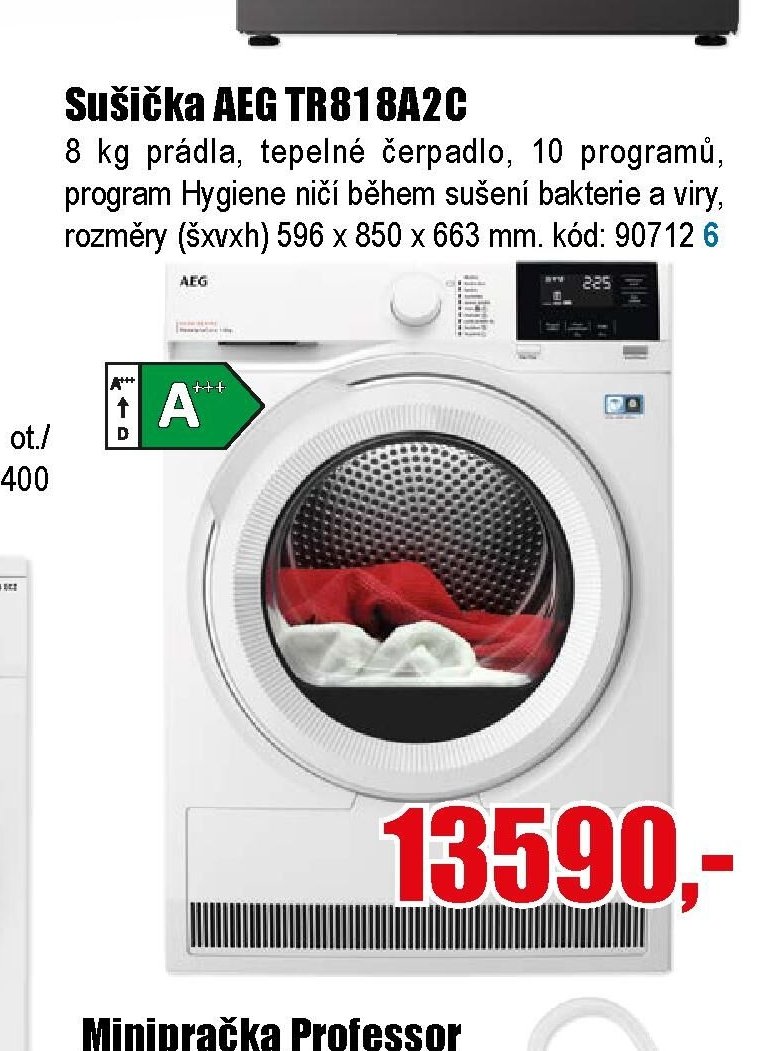 Sušička AEG TR818A2C