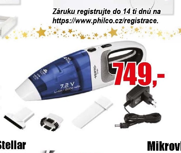 Akuvysavač ETA 7,2V