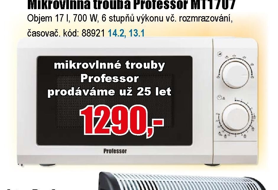 Mikrovlnná trouba Professor MT1707