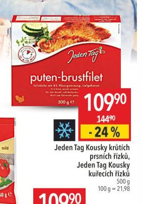 Jeden Tag Kousky krůtích prsních řízků