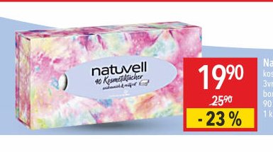 Natuvell kosmetické kapesníky 3vrstvé