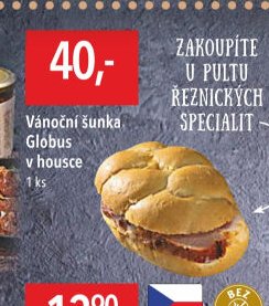Vánoční šunka Globus v housce