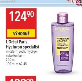 L'Oréal Paris Hyaluron specialist micelární voda, mycí gel nebo tonikum