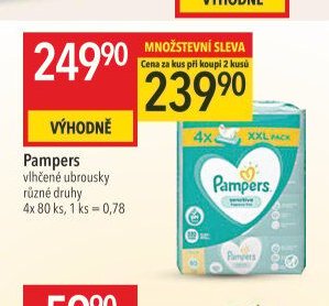 Pampers vlhčené ubrousky