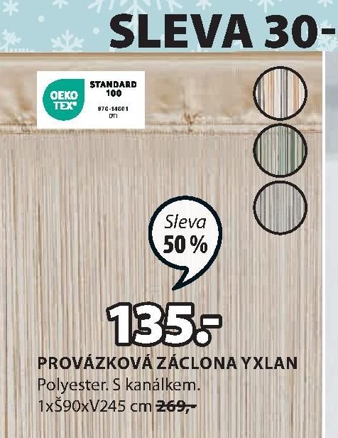 PROVÁZKOVÁ ZÁCLONA YXLAN - Jysk akcniletaky.com