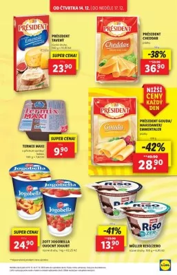 akční leták Lidl 14.12.2023-17.12.2023
