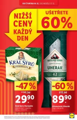 akční leták Lidl 14.12.2023-17.12.2023