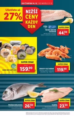 akční leták Lidl 14.12.2023-17.12.2023