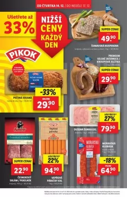 akční leták Lidl 14.12.2023-17.12.2023